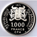 DAHOMEY 1.000 Francs Argento Proof 1971 KM# 4.2 Donna SOMBA Hallmark 1000